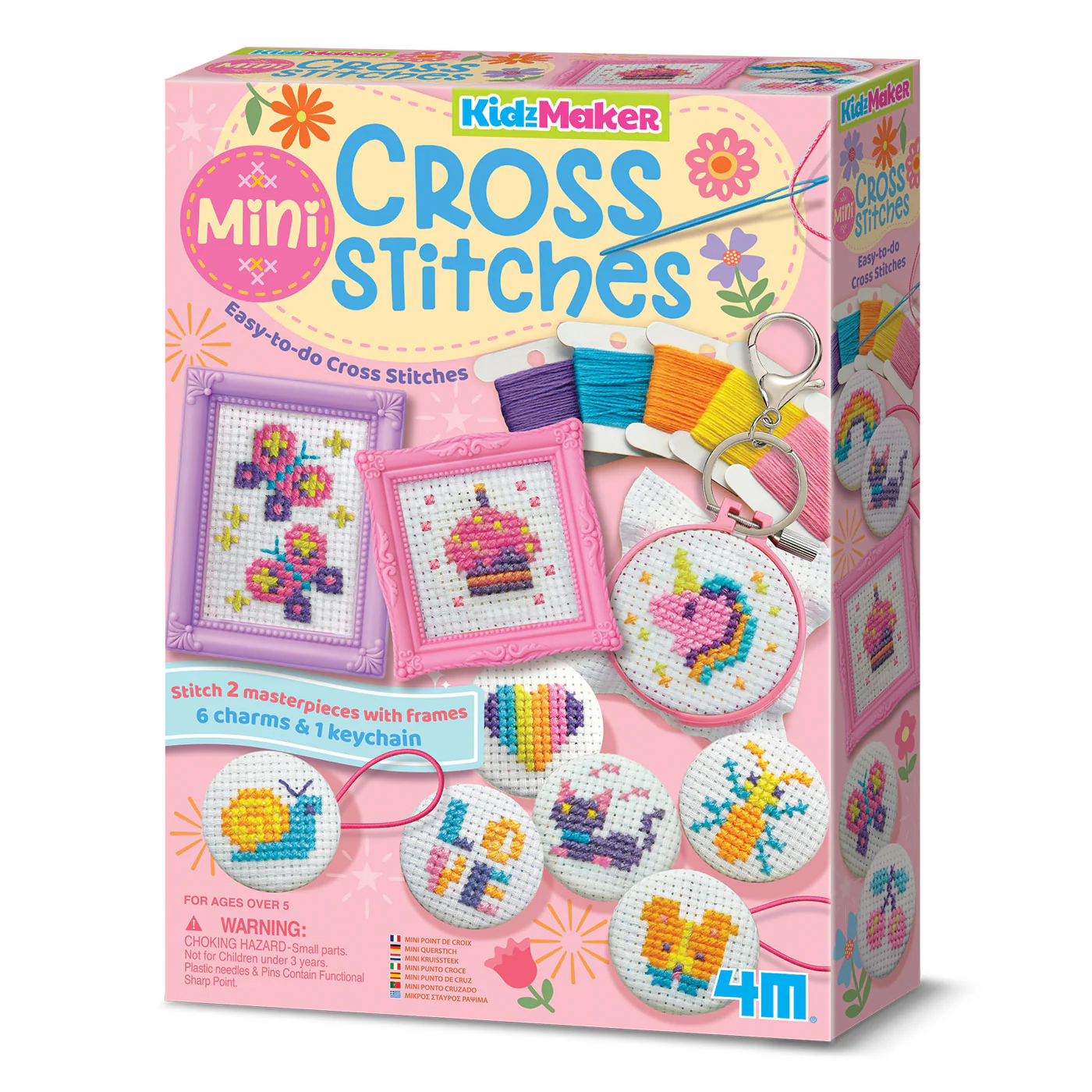 4M: KidzMaker - Mini Cross-Stitch Buttons