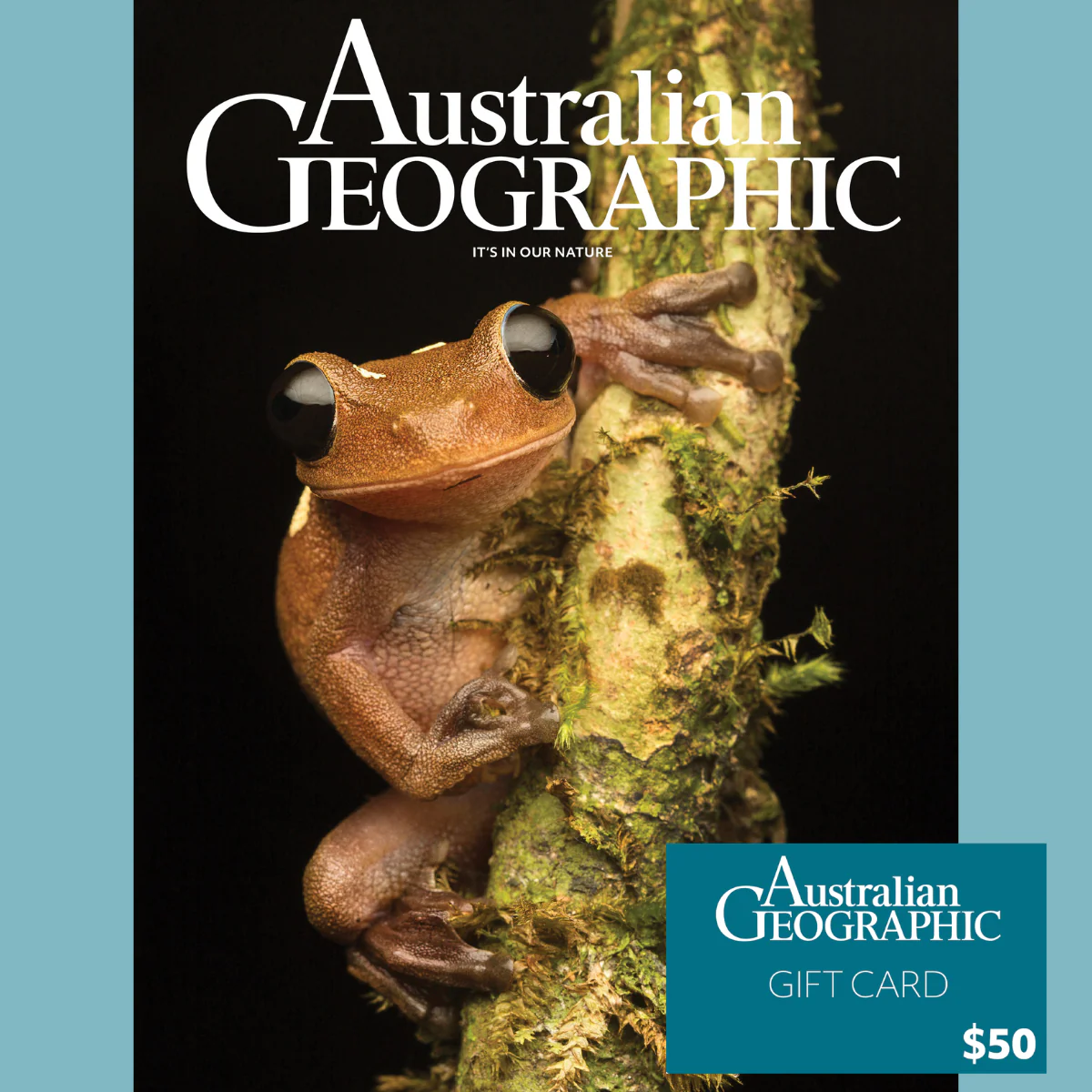 Australian Geographic Magazine 12 issues (2 years) Auto Renew Subscription PLUS a $50 Gift Card