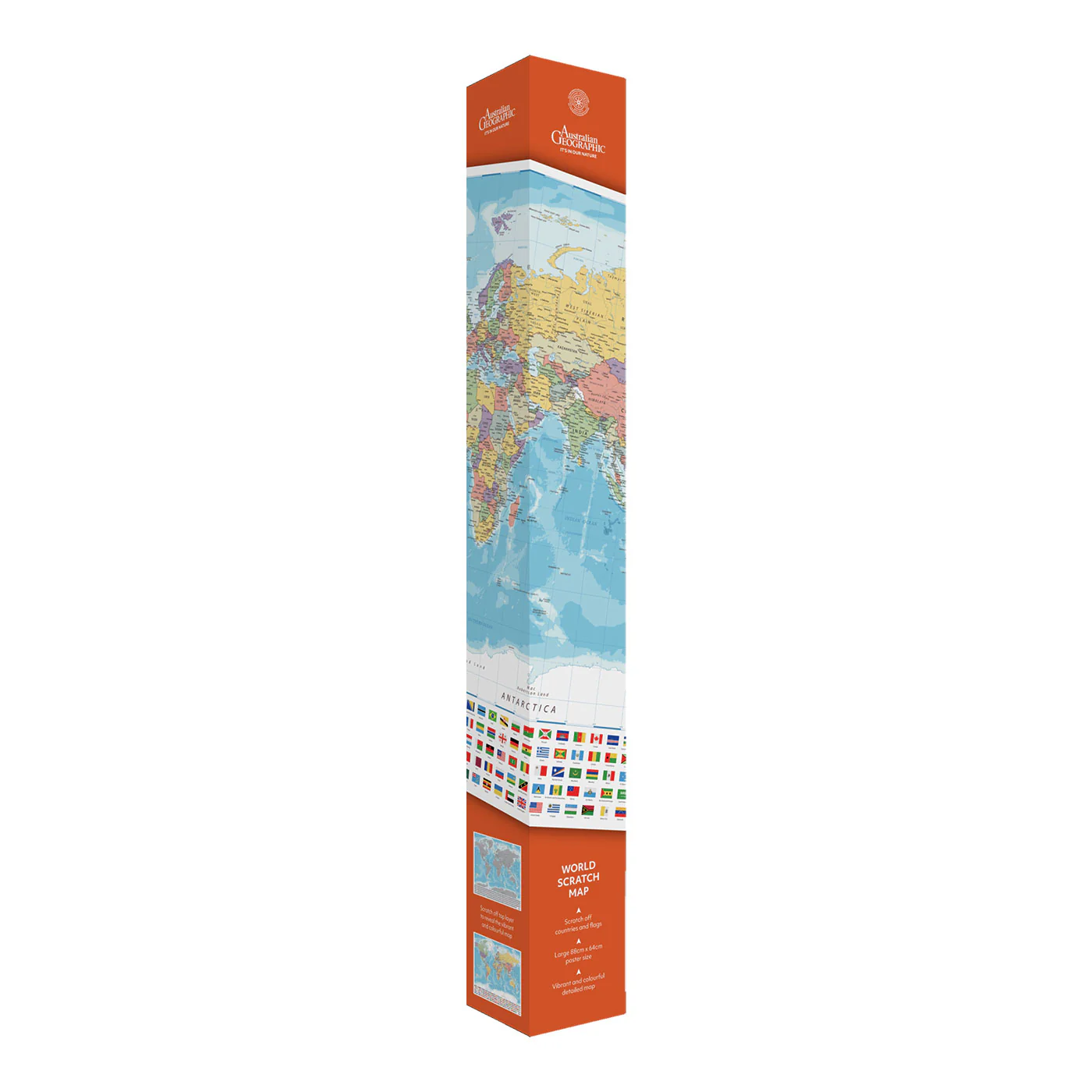 Australian Geographic Scratch Map - World - Image 2
