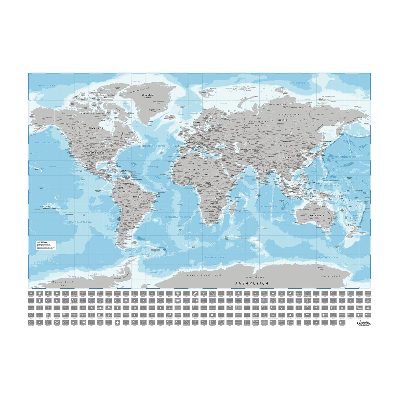 Australian Geographic Scratch Map - World - Image 3