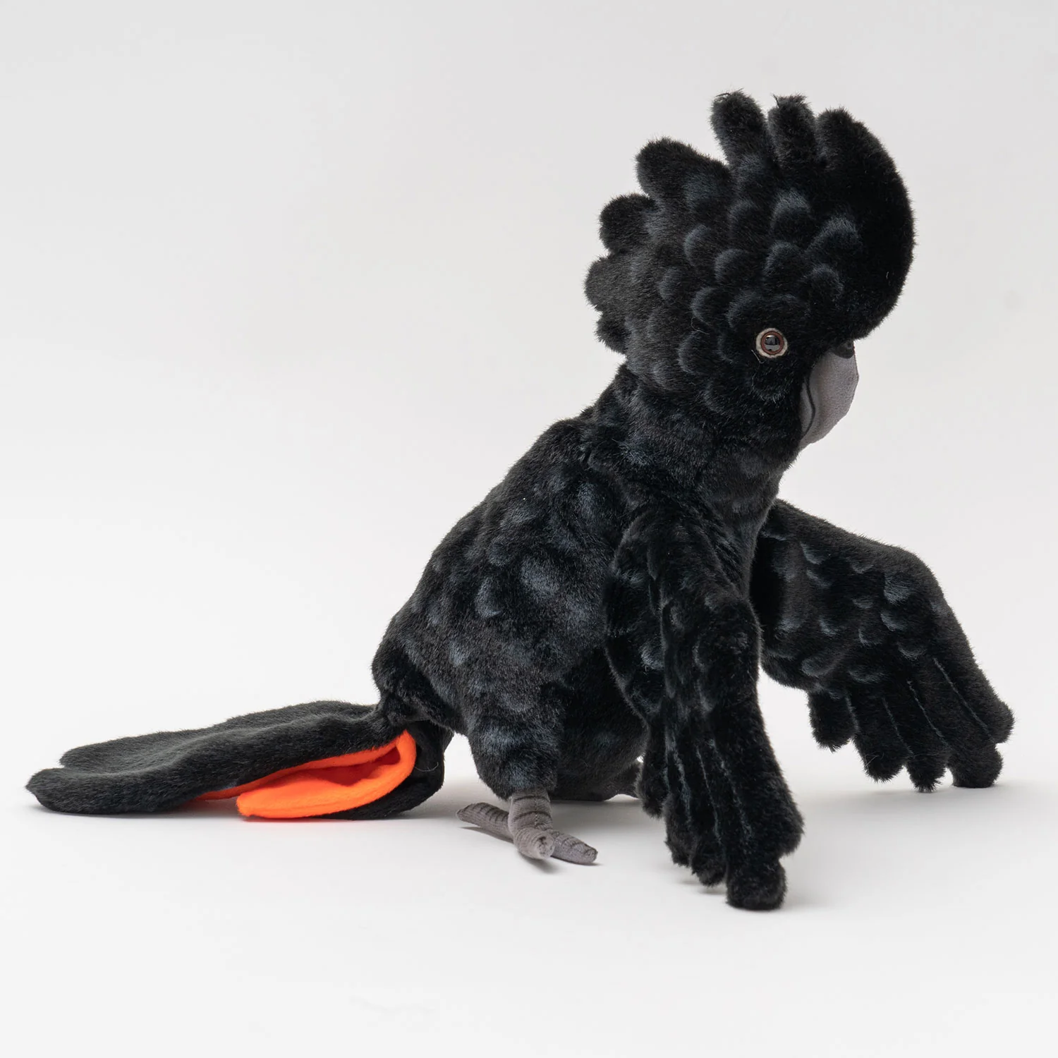 Hansa Black Cockatoo Puppet - Image 3