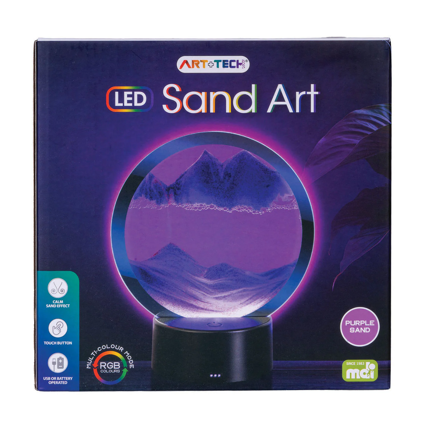 Circular LED Sand Art - Purple - Image 4