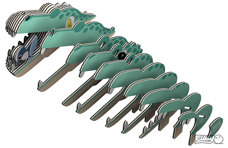 Crocodile 3D Puzzle - by EUGY - Image 5