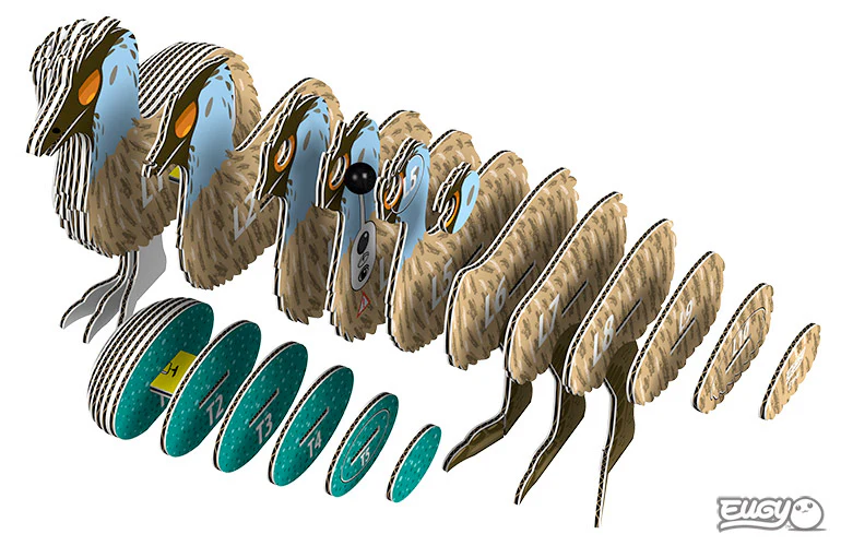 Emu 3D Puzzle - by EUGY - Image 5