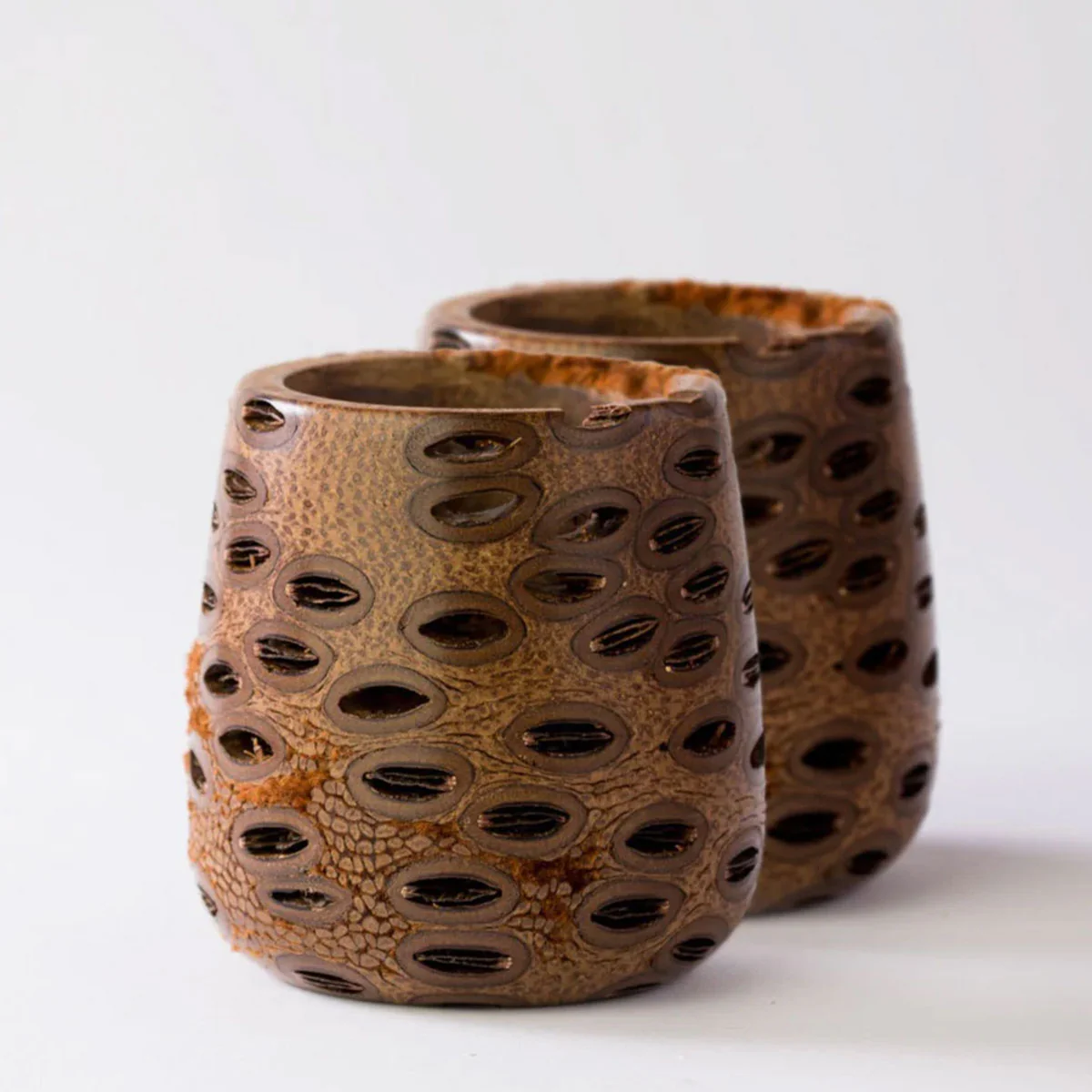 Set of Two Hollow Banksia Tea Lights
