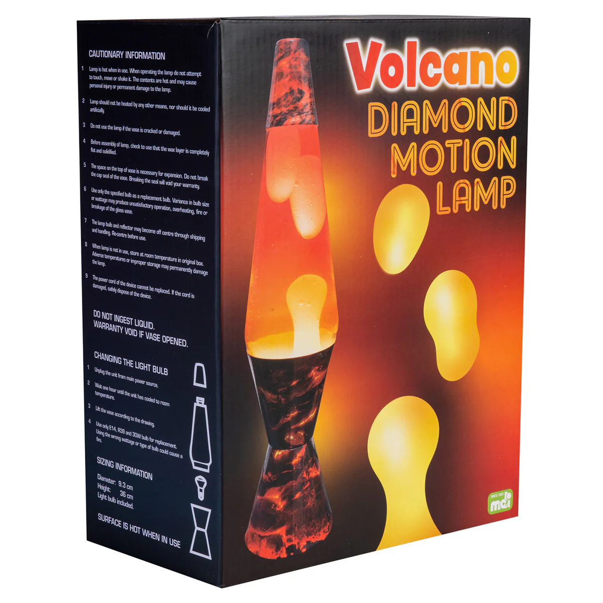 Volcano Lava Lamp - Red and Yellow - Image 4
